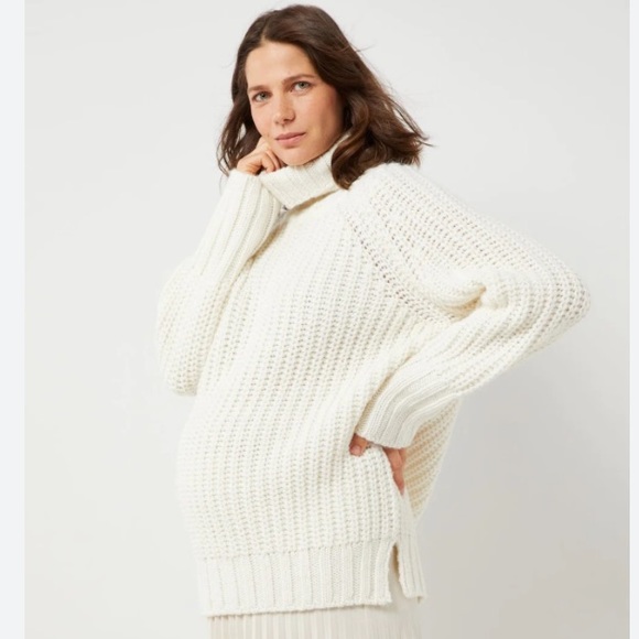 NWT PIETRO BRUNELLI ALASKA PULLOVER MATERNITY SWEATER - Picture 2 of 12